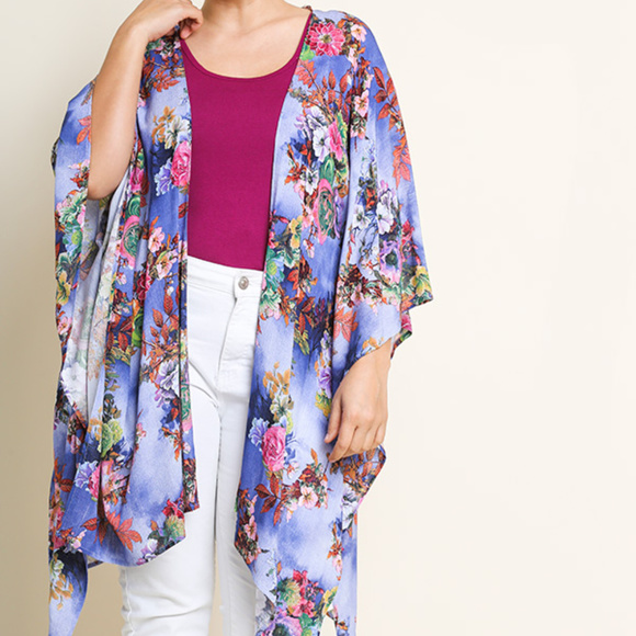 Umgee PLUS Blue Kimono - Picture 5 of 5